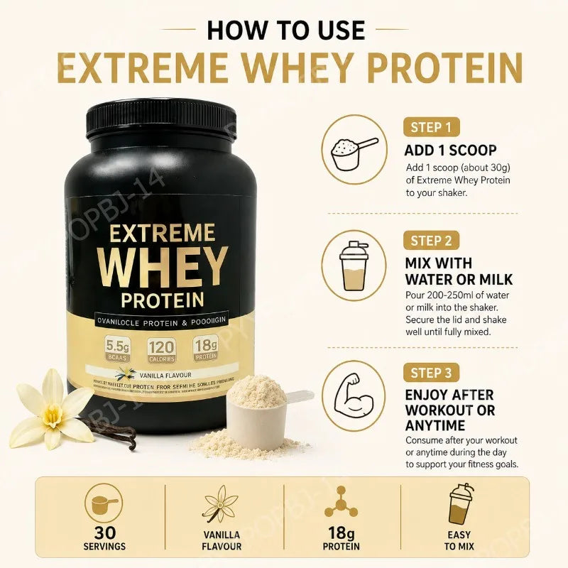 Premium Whey Protein – Vanilla 1000g