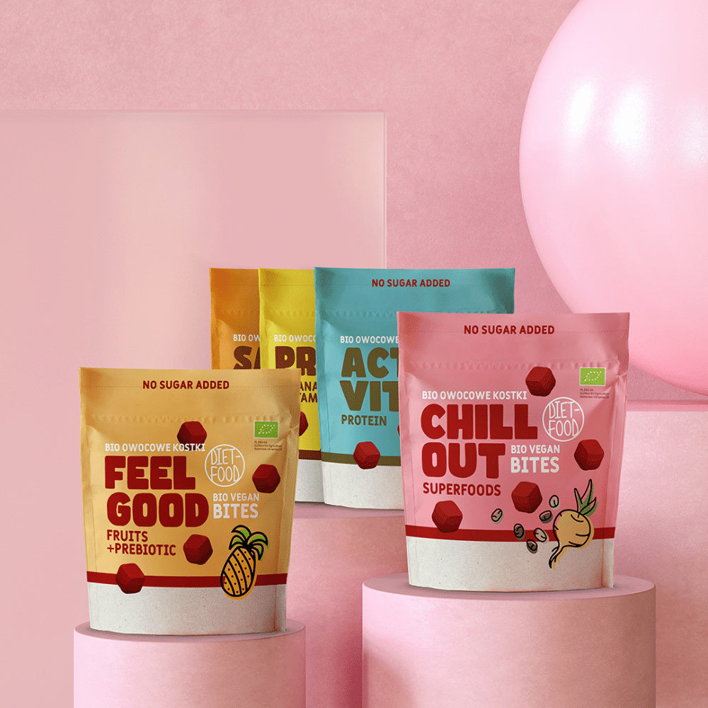 Bio Vegan Bites PROTECT (fruit cubes) - banana with vitamin C 120 g
