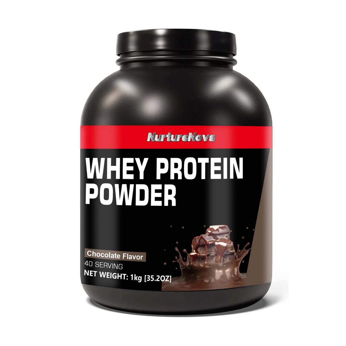 NurtureNova Whey Protein Powder Build Muscle Sport Support  Vanilla Flavor Strawberry Chocolate Matcha Banana Lemon 40 Servings