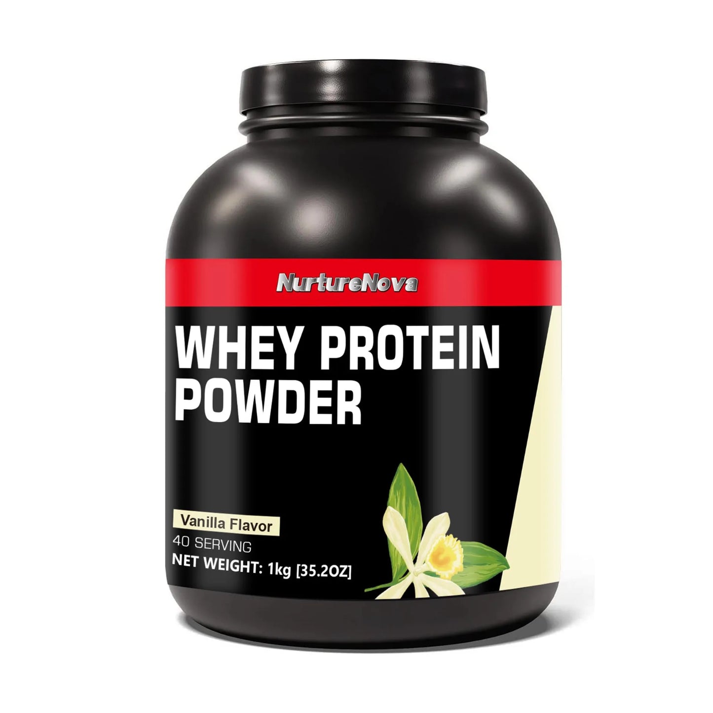 NurtureNova Whey Protein Powder Build Muscle Sport Support  Vanilla Flavor Strawberry Chocolate Matcha Banana Lemon 40 Servings