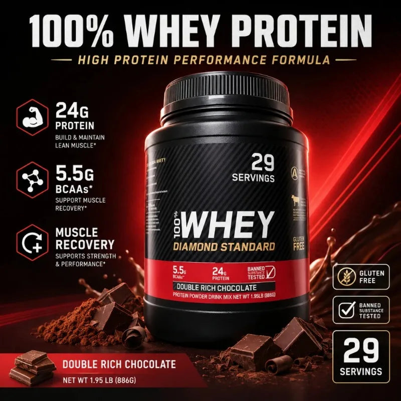 Whey Powders High-Efficiency Protein Supports Daily Protein Intake Chocolate Flavor 899g